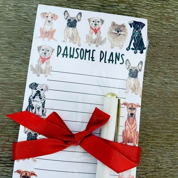 Pawsome Plans Magnetic Notepad List & Pen Set - Picture 1 of 3
